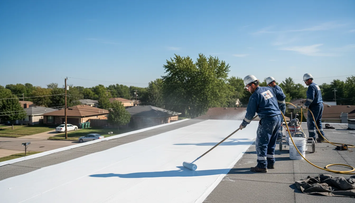 Commercial roof coating in Freetown, IN near me